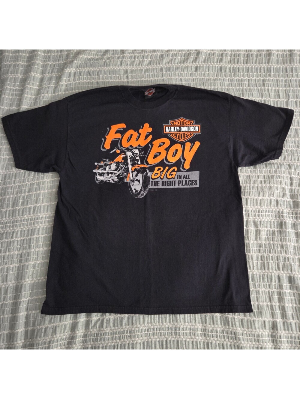 Harley-Davidson Fat Boy Big Wheels black T-shirt